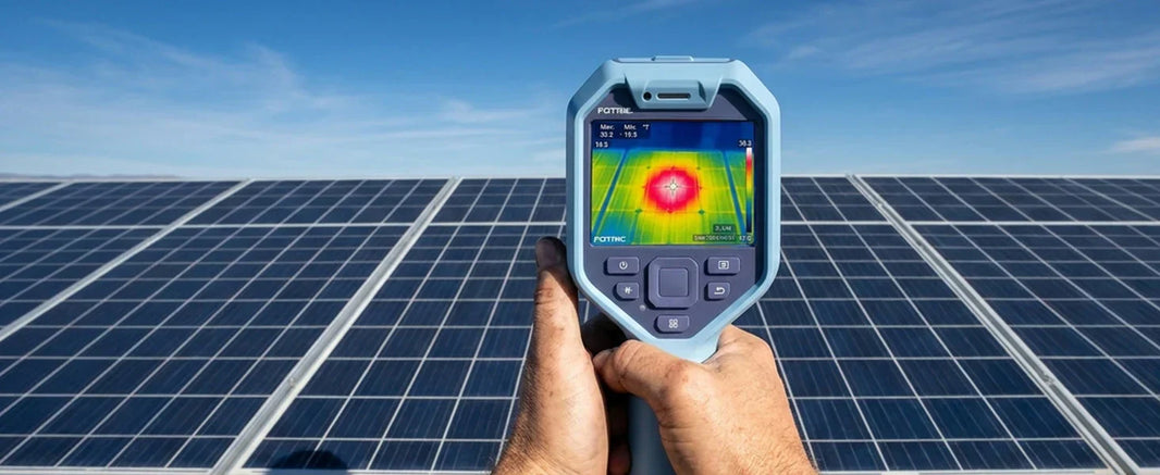 FOTRIC TK6 handdraagbare thermografische camera met een resolutie van 384×288 en HD-scherm, gebruikt voor industriële inspecties