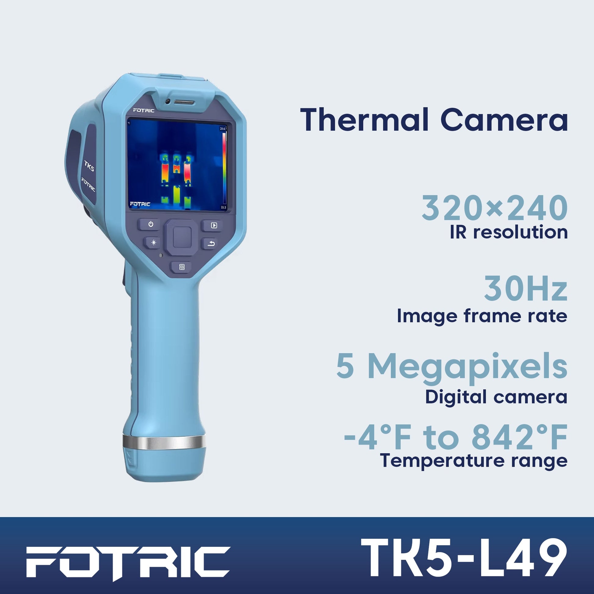 FOTRIC TK5 Thermische Beeldcamera – Vooraanzicht